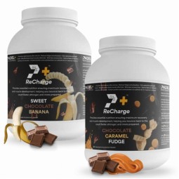 Pack Bote Padel Performance ReCharge Chocolate Banana y Chocolate Caramelo