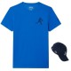Pack Camiseta Lacoste Novak Djokovic Azul y Gorra Marino