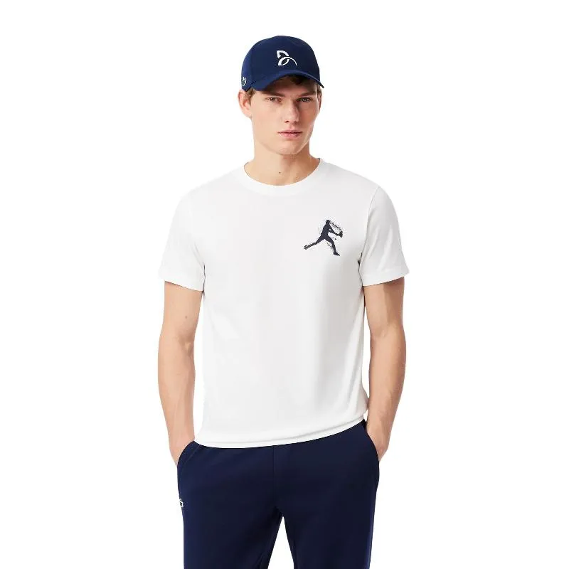 Pack Lacoste Novak Djokovic White T-Shirt and Navy Cap