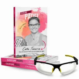 Confezione Cata Tenorio Addictive Javea C9 Glasses + English Padel Book