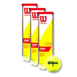 Pack of 3 Boats of 4 Wilson Championship Extra Duty 4 Balls