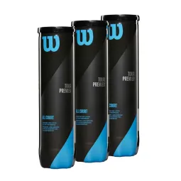 Pack of 3 Boxes of 4 Pelotas Wilson Tour Premier All Court