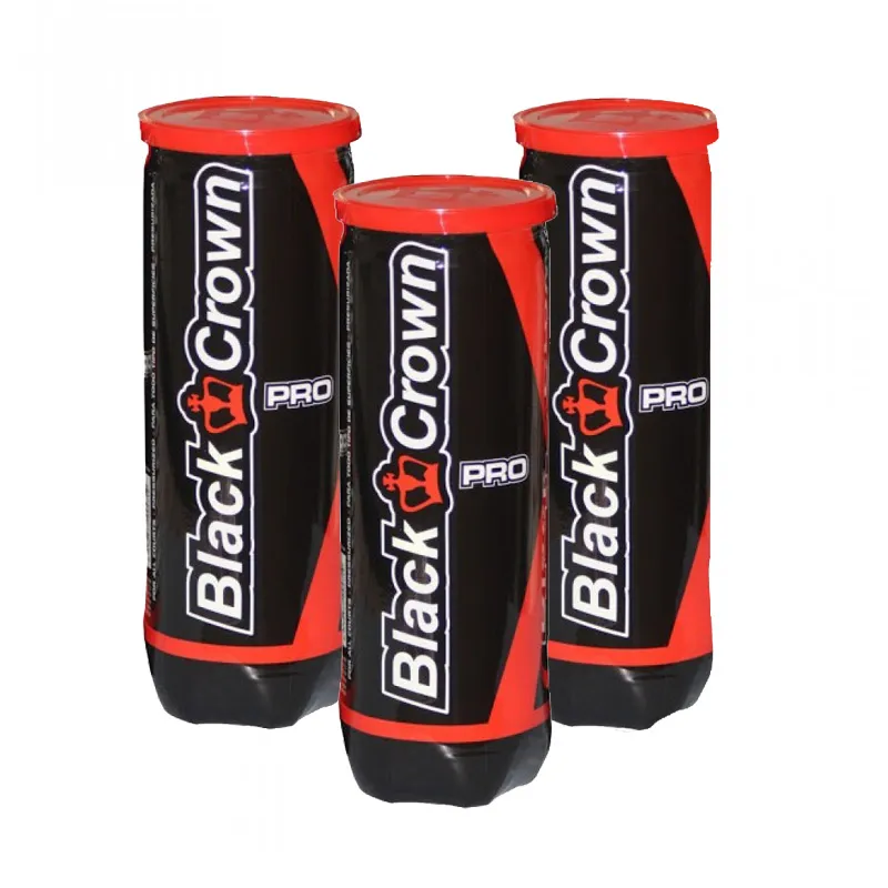 Pack of 3 Black Crown Ball Canisters