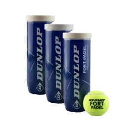 Pack of 3 Dunlop Fort Padel Ball Pots