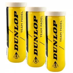 Pack of 3 Dunlop Team Ball Canisters
