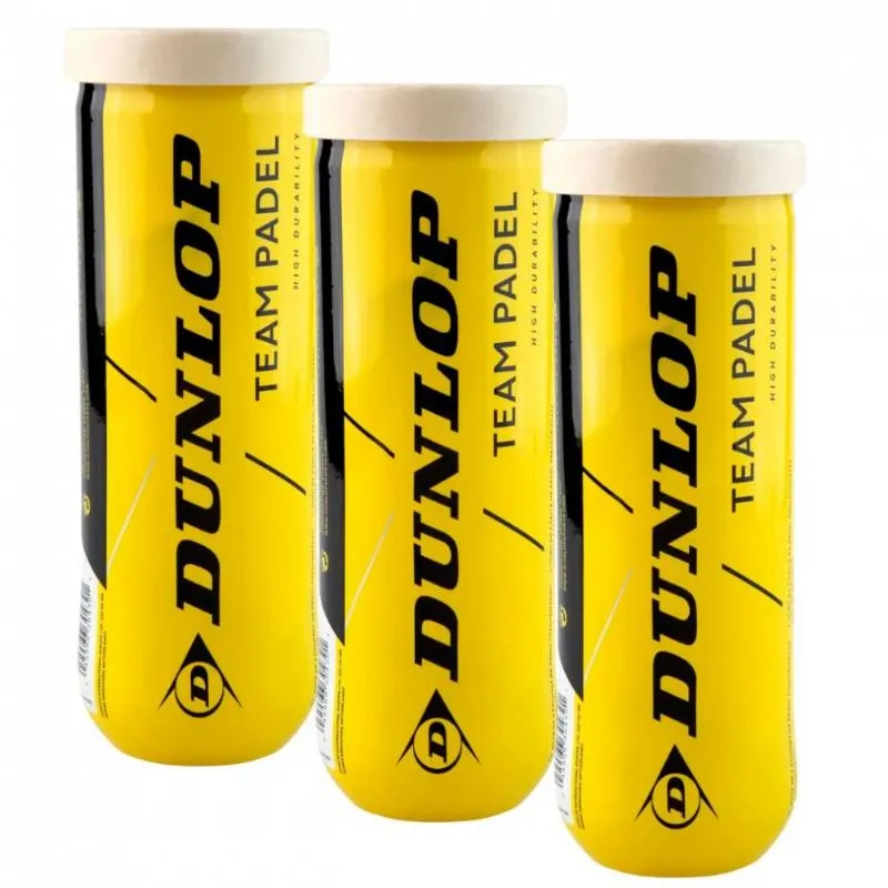 Pack of 3 Dunlop Team Ball Canisters