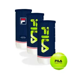 Pack of 3 Cans of Fila Padel Premium Pro Balls