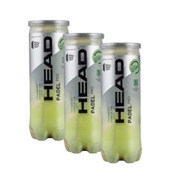 Pack of 3 Bottles of Balls Head Padel Pro