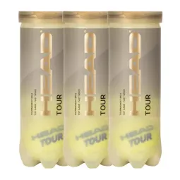 Pack de 3 Botes de Pelotas Head Tour Tennis