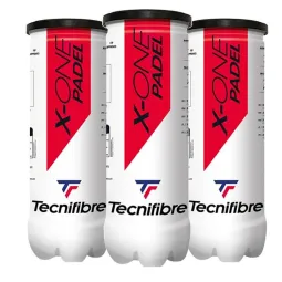 Pack of 3 Cans of Tecnifibre Padel X-One Balls