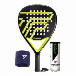 Pack Tecnifibre Wall Breaker 355 Schläger mit Armband und Bällen