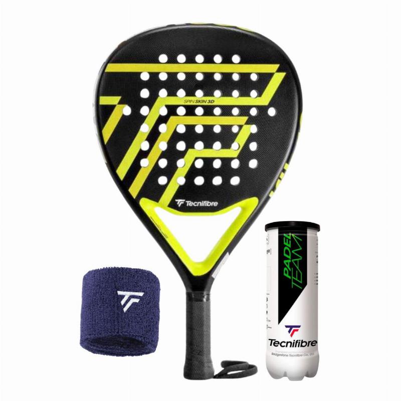 Pack Tecnifibre Wall Breaker 355 Racket with Wristband and Balls