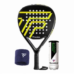 Pack Tecnifibre Wall Breaker 360 Racket with Wristband and Balls