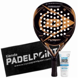 Dunlop Fusion Elite Pro Gold Paddle Pack com Toalha e Magnésio