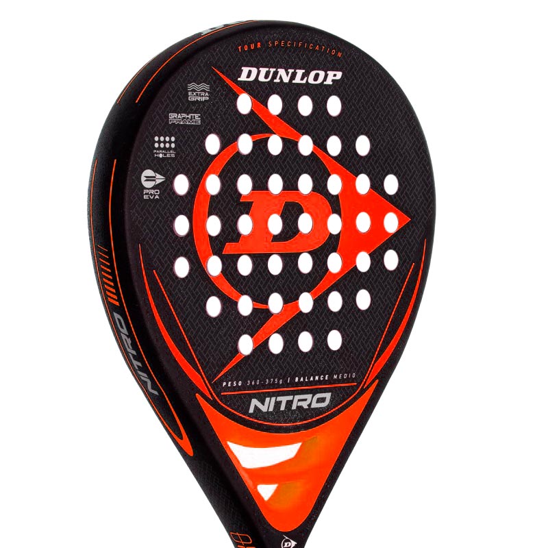 Pala Dunlop Nitro Naranja Negro - Barata Oferta Outlet