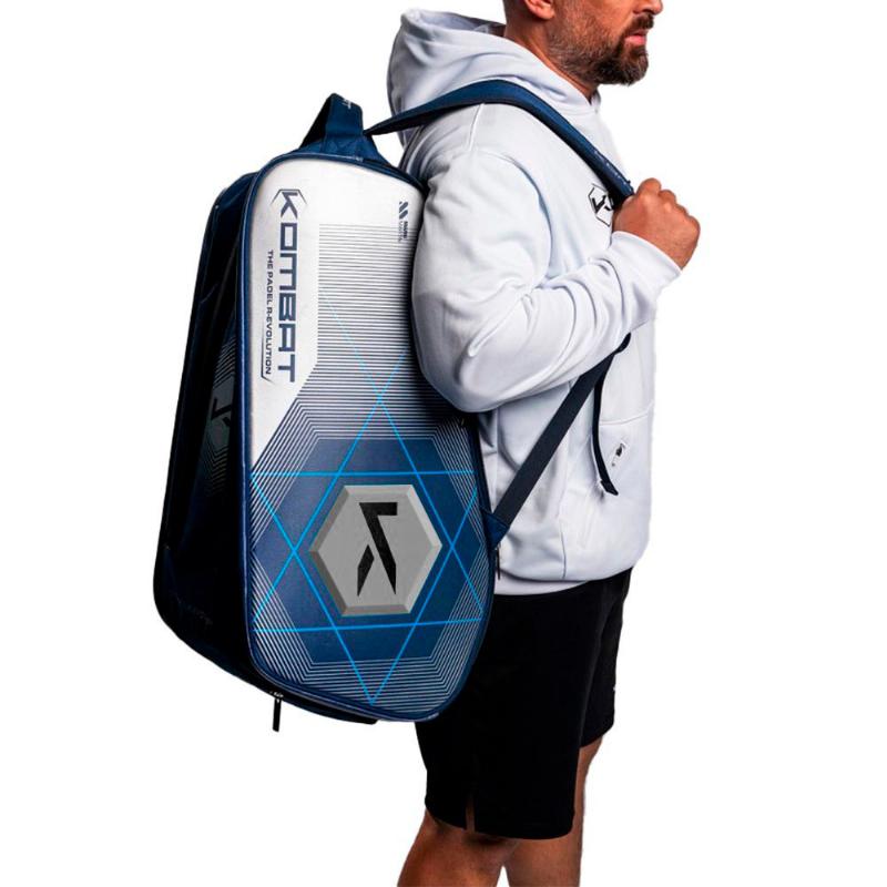 Manu Martin Aqua Navy Blue Kombat Padel Racket Bag