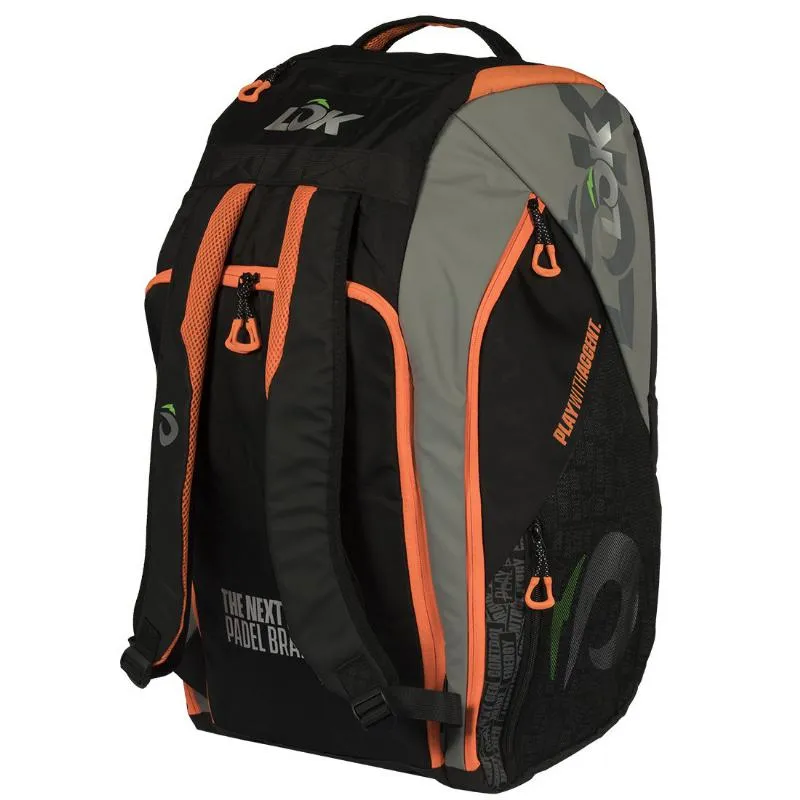 Lok Maxx 2 Black Orange Padel Racket Bag