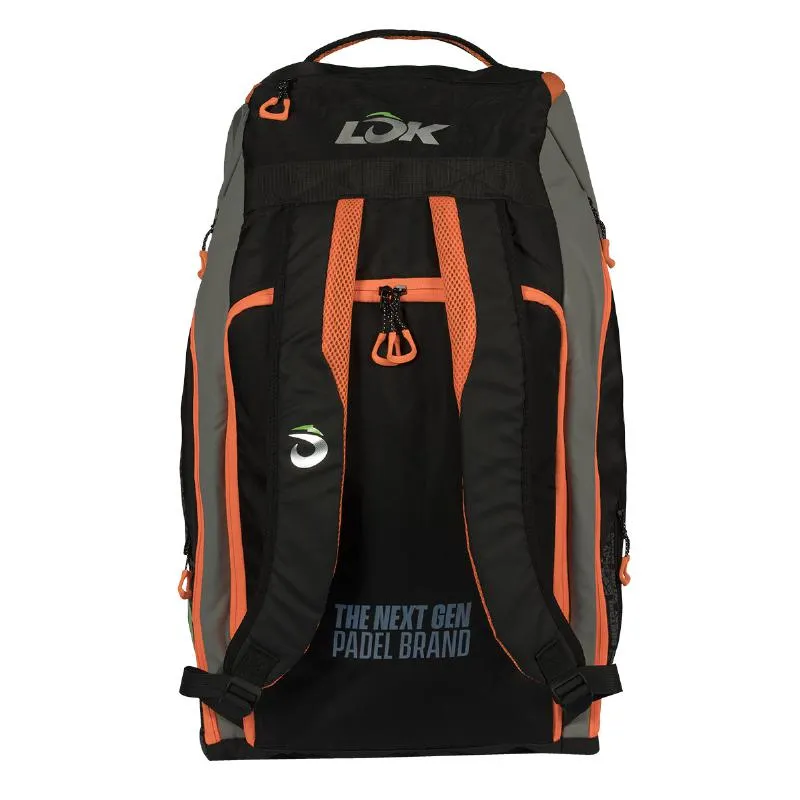Lok Maxx 2 Black Orange Padel Racket Bag
