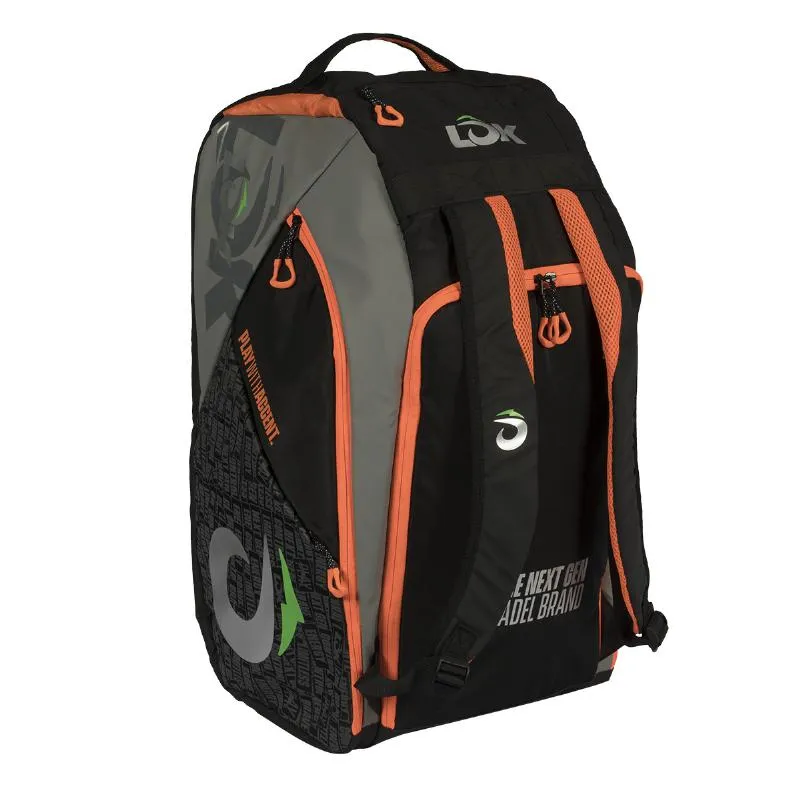 Lok Maxx 2 Black Orange Padel Racket Bag