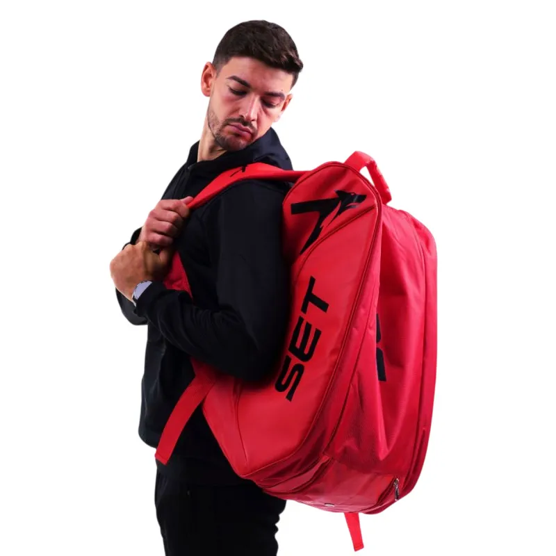 Sanyo Wolf Red Padel Racket Set