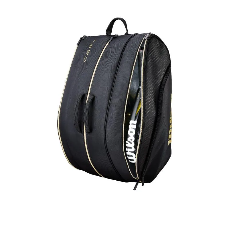 Wilson Defy V1 Black Gold Padel Bag