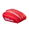 Wilson Super Tour Red White Padel Bag