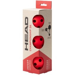 Pelotas Pickleball Head Championship 26 Indoor 3 Unidades