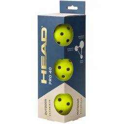 Pelotas Pickleball Head Pro 40 Outdoor 3 Unidades