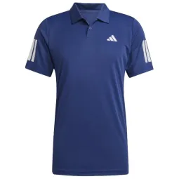 Adidas Club 3 Stripes Dark Blue Polo