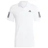 Adidas Club 3 Stripes White Black Polo