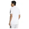 Adidas Club 3 Stripes White Black Polo