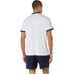 Polo Asics Court Blanco Marino