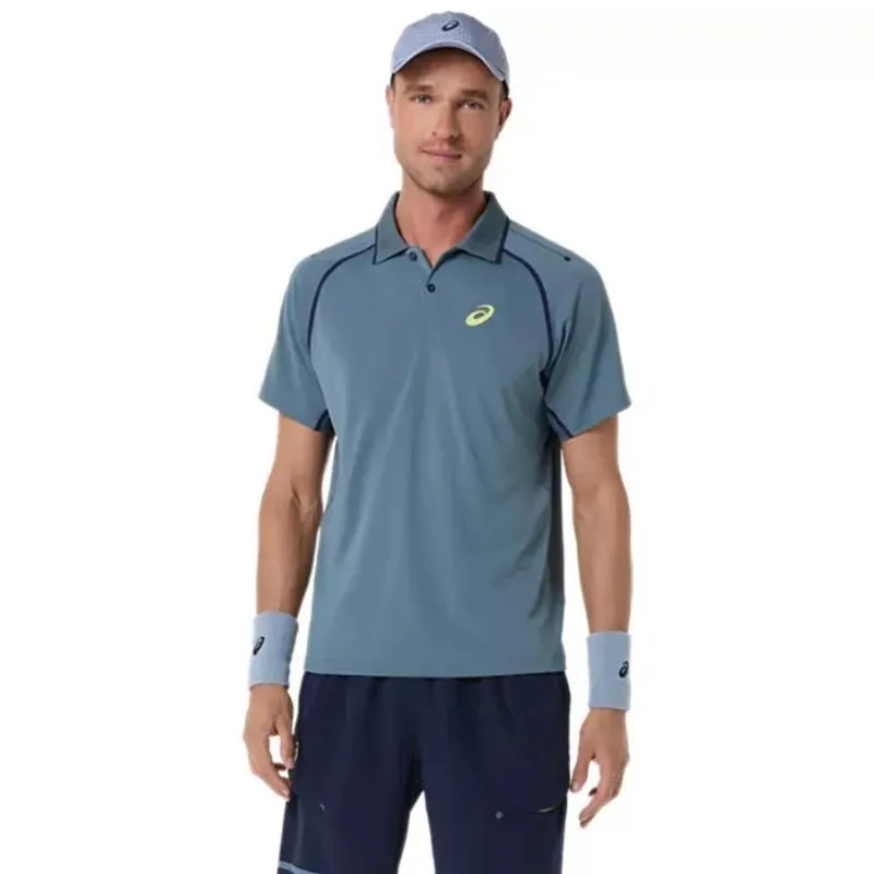 Polo Asics Match SS Top Azul Ironclad