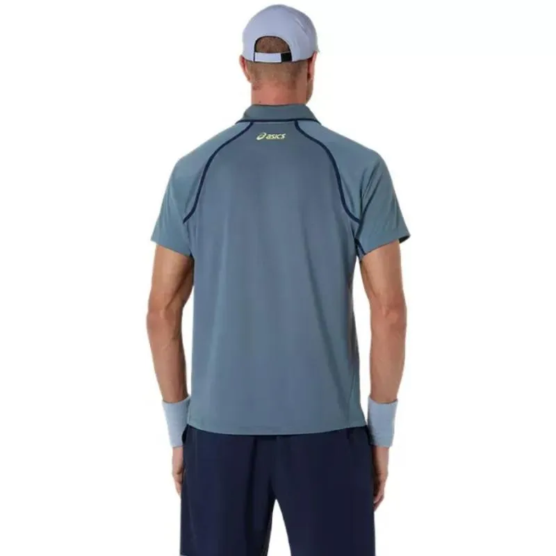 Polo Asics Match SS Top Azul Ironclad