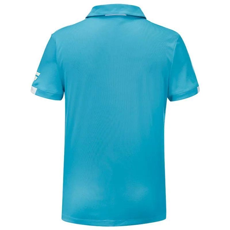 Polo Babolat Play Azul Cian