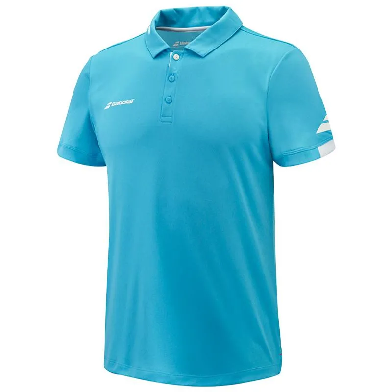 Polo Babolat Play Azul Cian