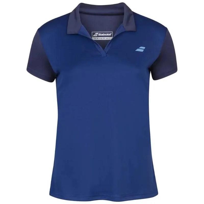 Polo Babolat Play Azul Mujer