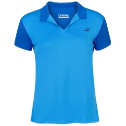 Polo Babolat Play Azul Royal Mujer