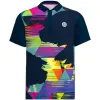 Bidi Badu Kaleido Dark Blue Mix Polo Shirt