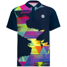 Bidi Badu Kaleido Dark Blue Mix Polo Shirt