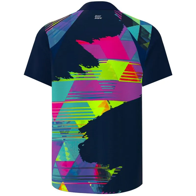 Bidi Badu Kaleido Dark Blue Mix Polo Shirt