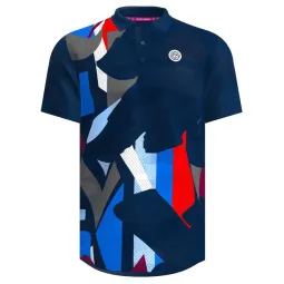 Bidi Badu New York Dark Blue Red Polo Shirt