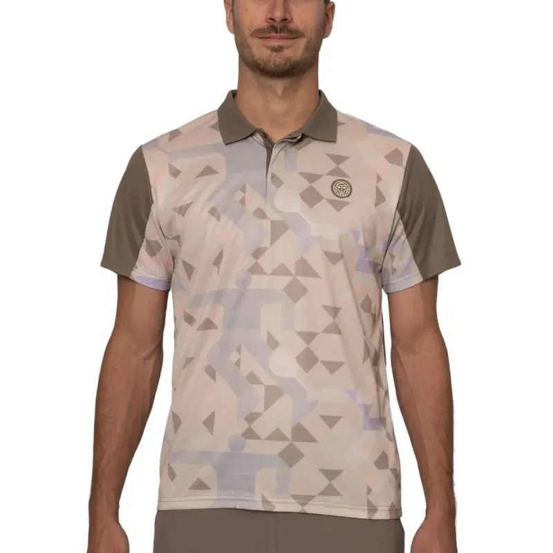 Bidi Badu Paris Polo Shirt Beige Brown