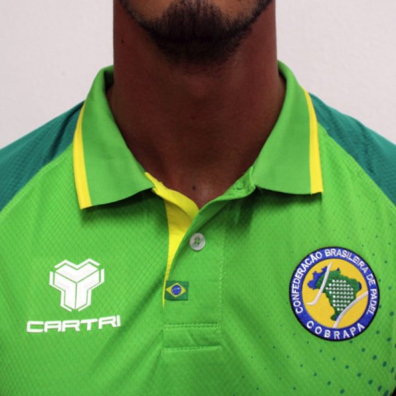 Polo Cartri Brasil Danilo Verde Junior - Barata Oferta Outlet