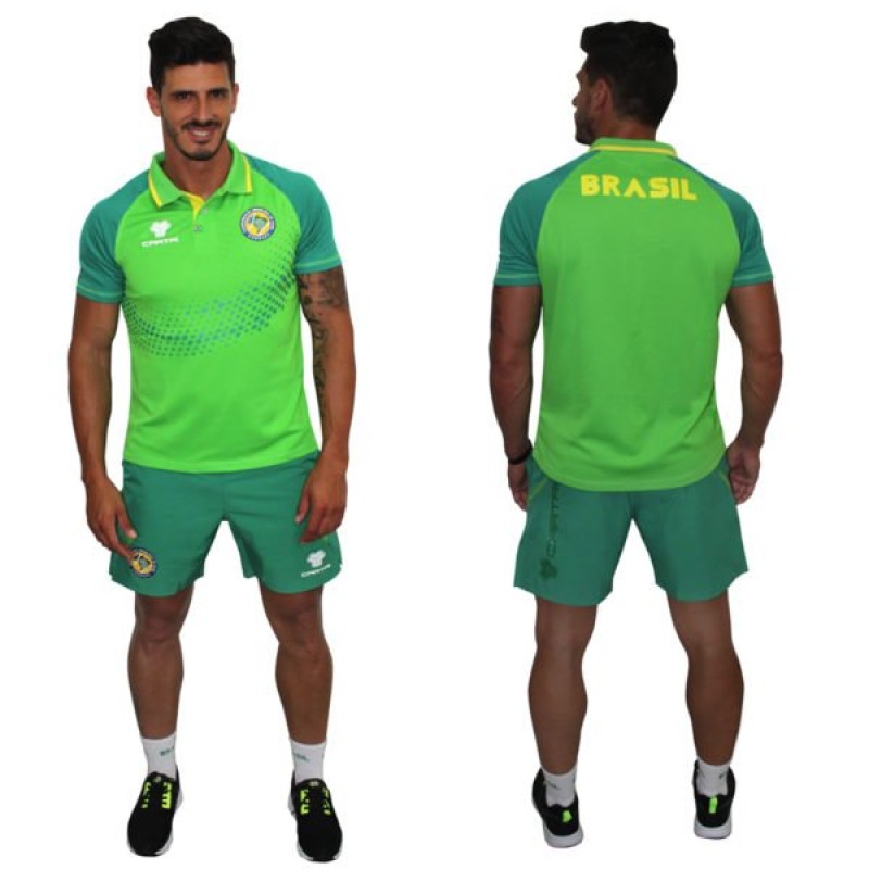 Polo Cartri Brasil Danilo Verde Junior - Barata Oferta Outlet