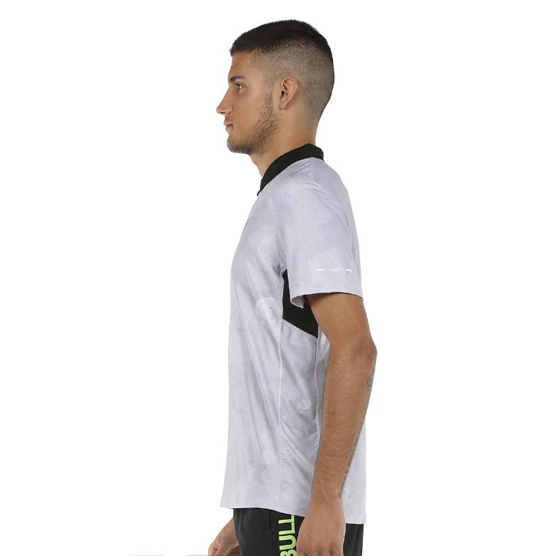 Polo Bullpadel Muzo Gris Medio Estampado - Barata Oferta Outlet