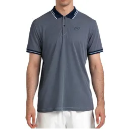 Bullpadel Tenfe Navy Blue Bicolor Polo Shirt