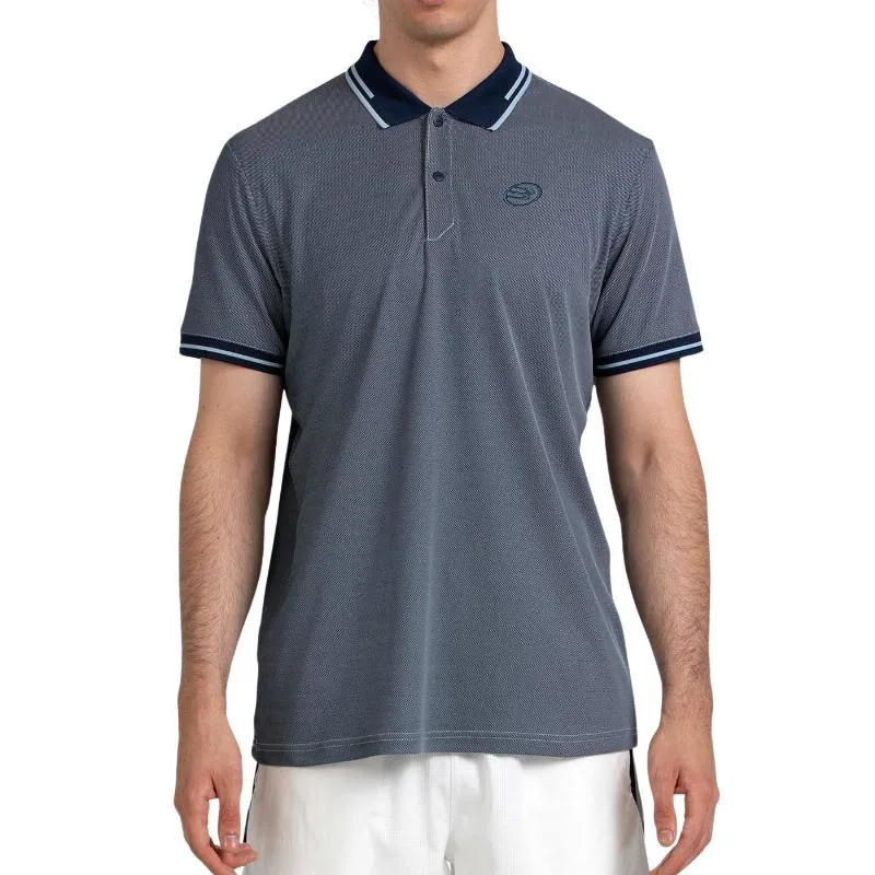Bullpadel Tenfe Navy Blue Bicolor Polo Shirt