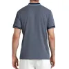 Bullpadel Tenfe Navy Blue Bicolor Polo Shirt