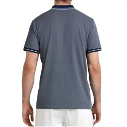 Bullpadel Tenfe Navy Blue Bicolor Polo Shirt